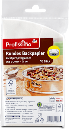 Hârtie de copt,rotundă diametru 37cm Profissimo