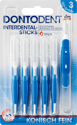 Interdental Sticks blau 2,5-4,5 ISO 3 Dontodent
