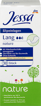 Slipeinlagen nature Cotton Lang  Jessa