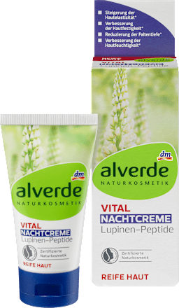 Nachtcreme Vital Lupinen-Peptide alverde NATURKOSMETIK