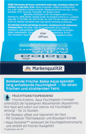 Tagespflege Aqua Feuchtigkeits-Cremegel Balea