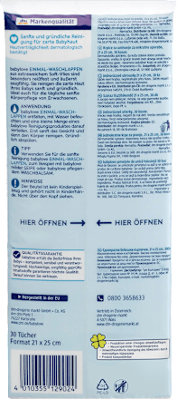 Einmal-Waschlappen babylove