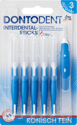 Interdental Sticks blau 2,5-4,5 ISO 3 Dontodent