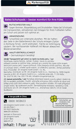 Gelpads Ballenpolster Balea