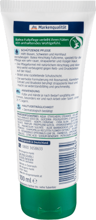 Fußcreme Hirschtalg  Balea