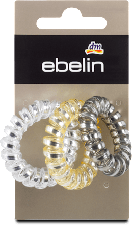 Elastici a spirale grigio, oro, e argento ebelin
