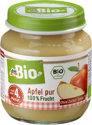 Apfel pur nach dem 4. Monat dmBio