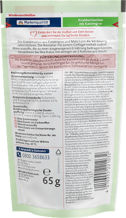 Gustari pentru pisici cu iarbă Dein Bestes