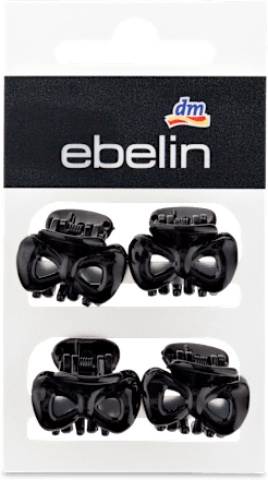 Mollette per capelli nere a fiocco ebelin