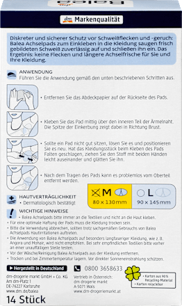 Deo Achselpads Sensitive Größe M Balea