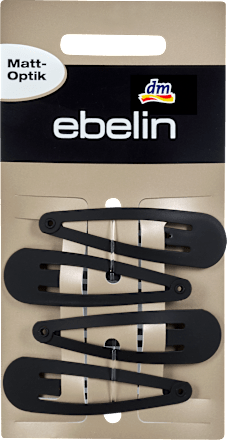 Mollette per capelli nero opaco ebelin