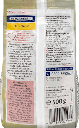 Vogelfutter mit Vitaminen, Jod & Honig Dein Bestes