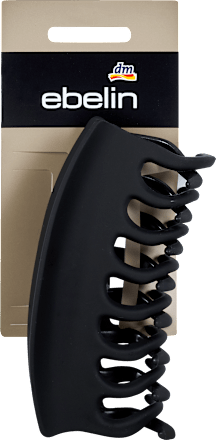 Wasserwellklammer groß mattschwarz ebelin