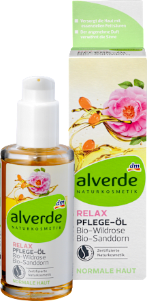 Körperöl Relax Wildrose Sanddorn alverde NATURKOSMETIK