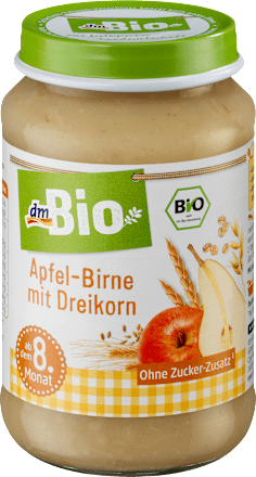 Apfel-Birne mit Dreikorn ab 8. Monat dmBio