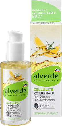 Körperöl Cellulite Bio-Zitrone Bio-Rosmarin alverde NATURKOSMETIK