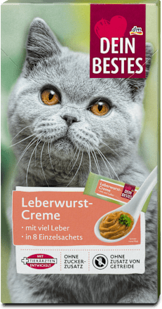 Katzensnack Leberwurst-Creme Dein Bestes