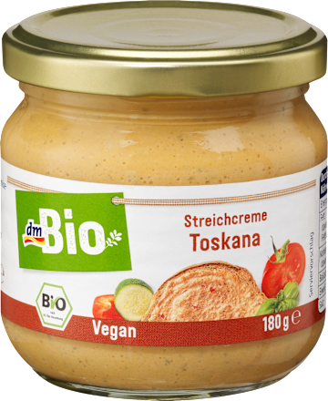 Aufstrich, Streichcreme Toskana mit Paprika & Tomaten dmBio