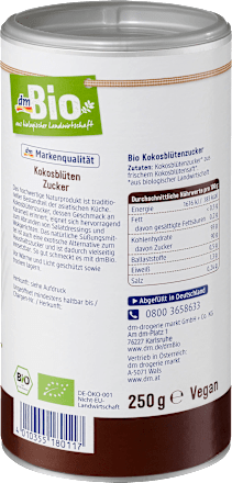Zucker, Kokosblüten-Zucker dmBio