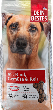 Trockenfutter für Hunde mit Rind, Gemüse & Reis Dein Bestes