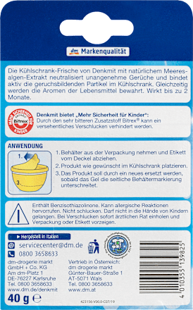 Kühlschrank-Frische mit Meeresalgen-Extrakt Denkmit
