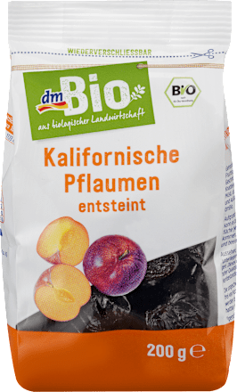 Trockenobst, kalifornische Pflaumen, entsteint dmBio