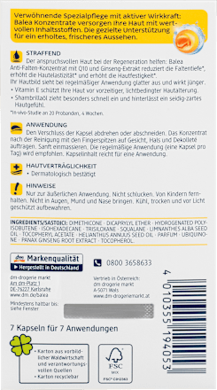 Konzentrat Q10 Anti-Falten Balea