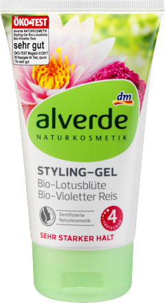 Styling Gel Lotusblütenextrakt Violetter Reis alverde NATURKOSMETIK