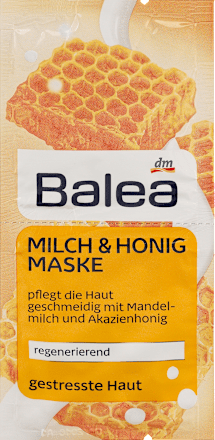 Maske Milch & Honig, 2 x 8 ml Balea