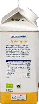 Saft, Apfel-Mango Saft dmBio