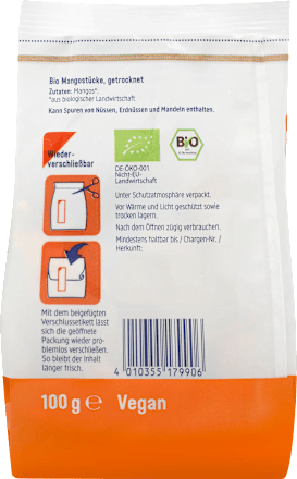 Trockenobst Mango-Stücke dmBio