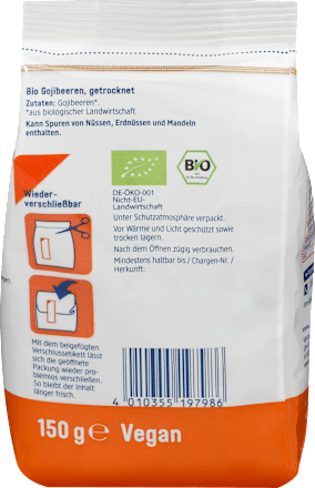 Trockenobst Gojibeeren dmBio