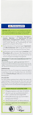 Körperöl Cellulite Bio-Zitrone Bio-Rosmarin alverde NATURKOSMETIK