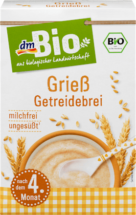 Grieß Getreidebrei nach dem 4. Monat dmBio