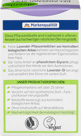 Seifenstück Pflanzenöl Lavendel alverde NATURKOSMETIK