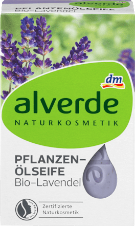 Seifenstück Pflanzenöl Lavendel alverde NATURKOSMETIK