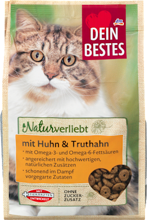Trockenfutter Katze, Naturverliebt, Huhn & Truthahn Dein Bestes
