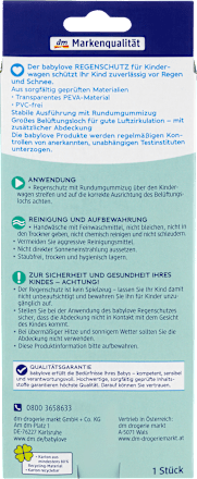 Regenschutz für Kinderwagen babylove