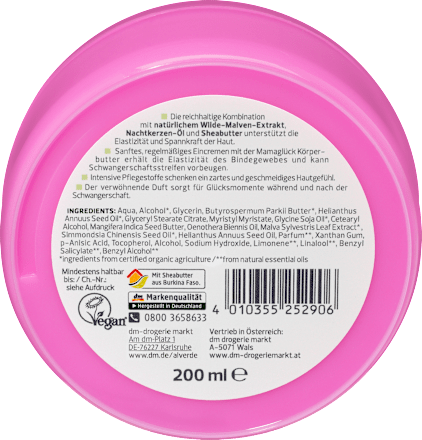 Mamaglück Körperbutter Wilde Malve alverde NATURKOSMETIK