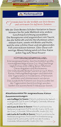 Nassfutter Katze, Variationen in Sauce, Multipack (8x100 g) Dein Bestes