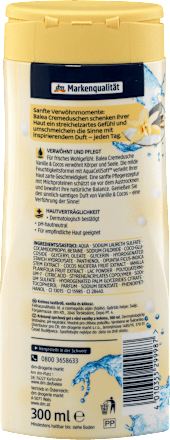 Cremedusche Vanille und Cocos Balea