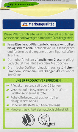 Seifenstück Pflanzenöl Verveine alverde NATURKOSMETIK