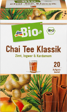 Gewürz-Tee, Chai Tee Klassik (20 x 2 g) dmBio