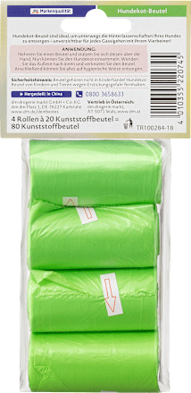 Woreczki plastikowe na psie odchody Dein Bestes