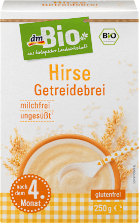 Getreidebrei Hirse nach dem 4. Monat dmBio