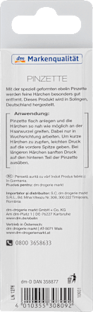 Pinzette gekrümmt, vergoldet ebelin