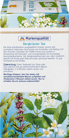 Kräuter-Tee, Bergkräuter (20x1,75g) dmBio