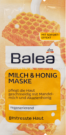 Maske Milch & Honig, 2 x 8 ml Balea