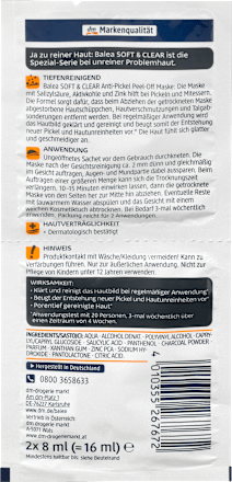 Hautrein Peel-Off Maske  Balea