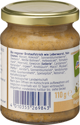Aufstrich, vegane Streichwurst dmBio